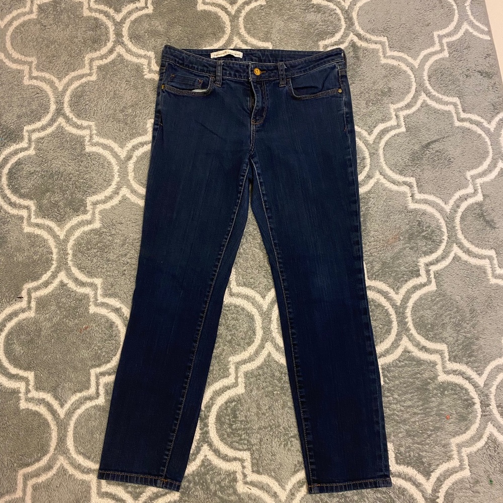 Pilcro and The Letterpress Dark Blue Denim Jeans 8